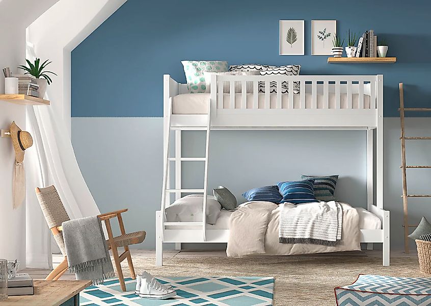 Vipack Etagenbett "Scott, Kiefer massiv, stabil gebaut, Made in Europe, Lan günstig online kaufen