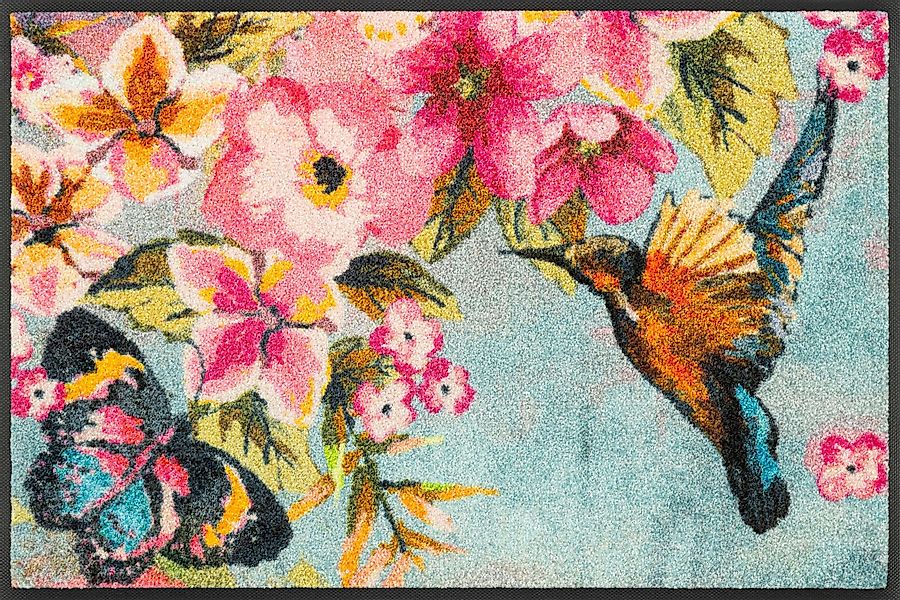 wash+dry by Kleen-Tex Fußmatte »Floral Lace« rechteckig günstig online kaufen