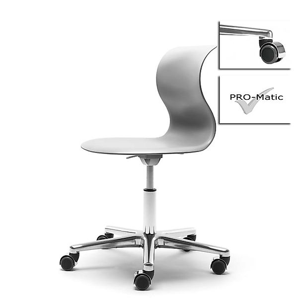 Kinderstuhl Pro 5 granitgrau Aluminium polliert (+40€) Weich mit Chrom Abde günstig online kaufen