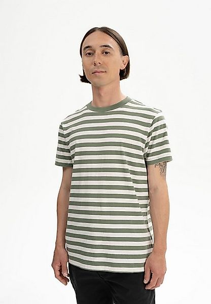 MELA Kurzarmshirt T-Shirt AVAN Stripes Fein gerippter Kragen günstig online kaufen