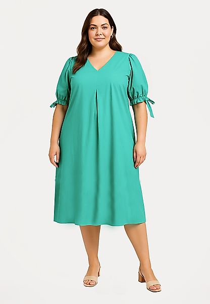 YOEK A-Linien-Kleid Damen Kleid mit V-Ausschnitt günstig online kaufen