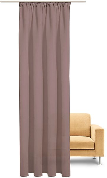 Gerster Gardine "Tessa" Kräuselband 1 Stk. tlg. Fertigschal uni - nature li günstig online kaufen