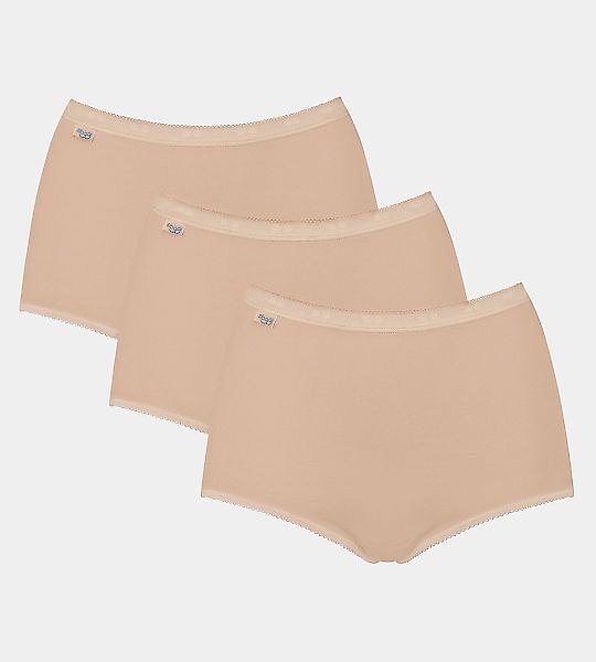 sloggi Maxislip "Basic+", (3er Pack), perfekter Sitz, Baumwollmischung, wei günstig online kaufen