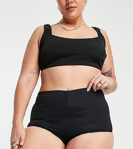 ASOS DESIGN Curve – Mix and Match – Bikinihose aus recycelten Materialien i günstig online kaufen
