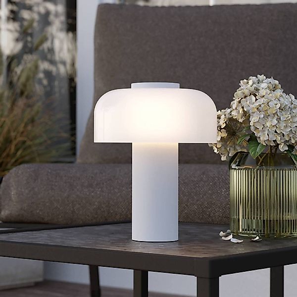 EGLO LED Außen-Tischlampe Ponente Weiß Akku-Touchdimmer/kabellos/H 200mm/IP günstig online kaufen