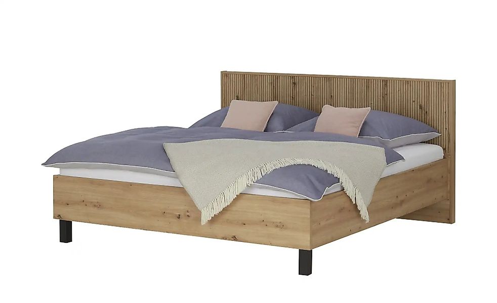 Doppelbett  Calvas ¦ holzfarben ¦ Maße (cm): B: 192,4 H: 102 Betten > Bettg günstig online kaufen
