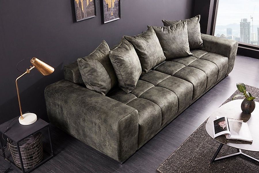 riess-ambiente Big-Sofa ELEGANCIA 285cm moosgrün, Einzelartikel günstig online kaufen