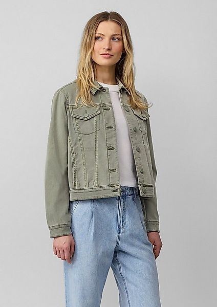 s.Oliver Funktionsjacke Indoor-Jacke Elastische Jeansjacke mit seitlichen E günstig online kaufen