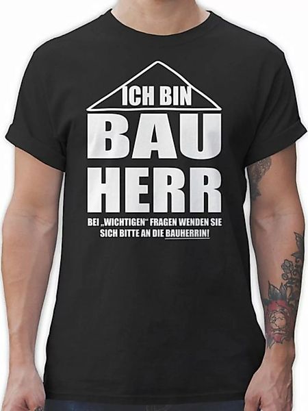 Shirtracer T-Shirt Ich bin Bauherr Herren & Männer Geschenke günstig online kaufen