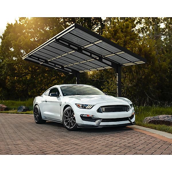 Palram - Canopia Einzelcarport »Sydney« Aluminium 280 cm Schwarz 100% UV-ge günstig online kaufen