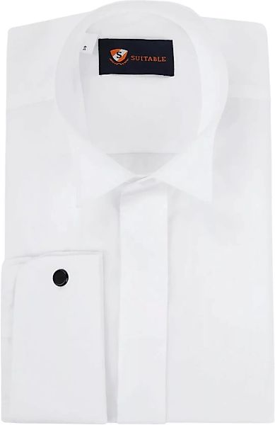 Suitable Hemd Weiß Plissiert - Größe 44 günstig online kaufen