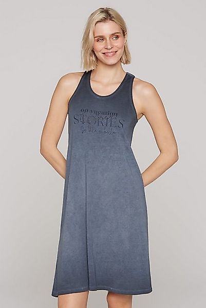 SOCCX Trägerkleid mit Glitzerstein-Wording günstig online kaufen