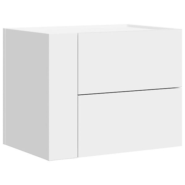 vidaXL Nachttisch Wand-Nachttisch Weiß 45x30x35 cm günstig online kaufen