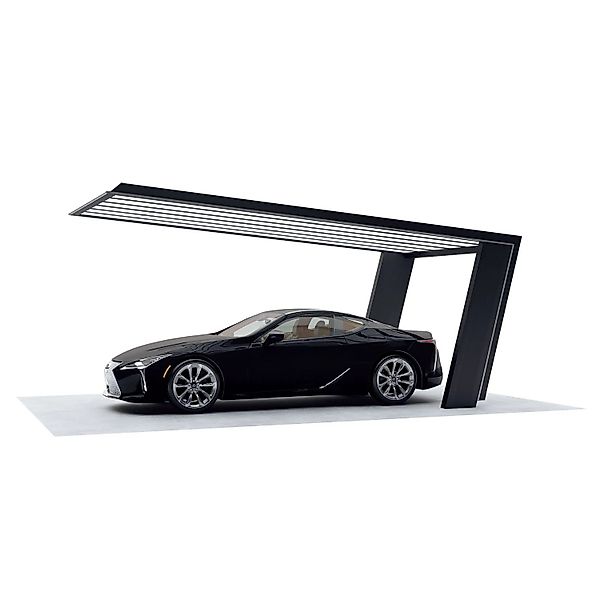 Ximax Einzelcarport My-Port 7 Aluminium Schwarz-Silber 289 cm x 587 cm günstig online kaufen