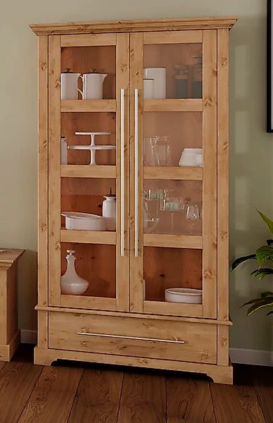 Home affaire Vitrine »Meliss«, Höhe 169 cm, Breite 94 cm, 2-türig, Kiefer m günstig online kaufen