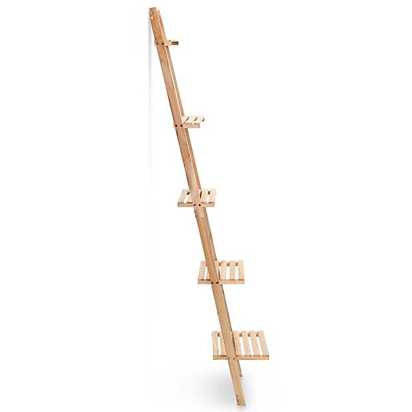 vidaXL Leiter-Wandregal aus Zedernholz 41,5x30x176 cm günstig online kaufen