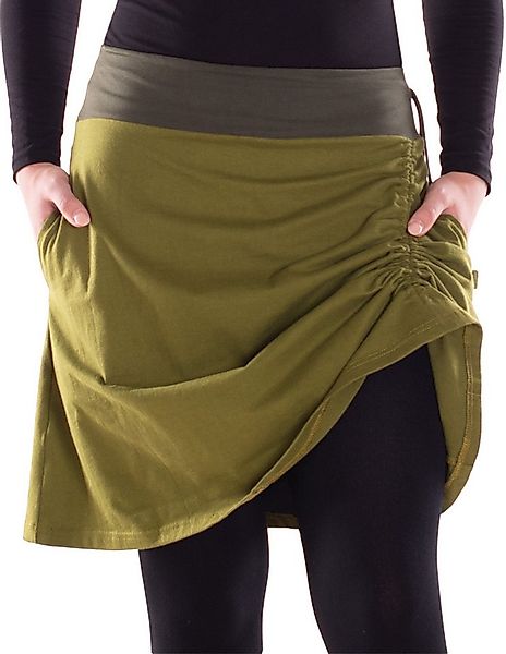 Vishes Jerseyrock Damen Rock Baumwolle casual elastischer Bund verstellar m günstig online kaufen