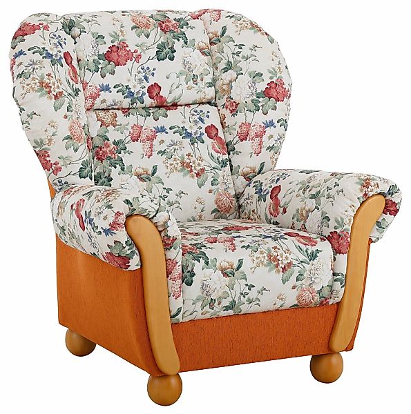 Home affaire Sessel "Milano, bequemer Ohrensessel im Landhaus-Stil", Hochle günstig online kaufen