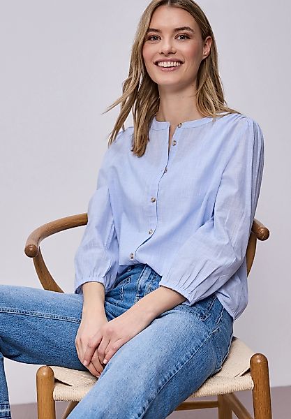 STREET ONE Langarmbluse aus reiner Baumwolle günstig online kaufen