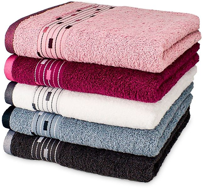 Möve for frottana Handtuch Magic Uni, Walkfrottee (1-St), mit Bordüre aus k günstig online kaufen