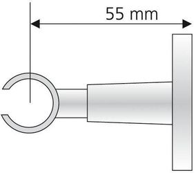 Liedeco Deckenträger für Gardinenstangen für Gardinenstangen Ø 16 mm günstig online kaufen