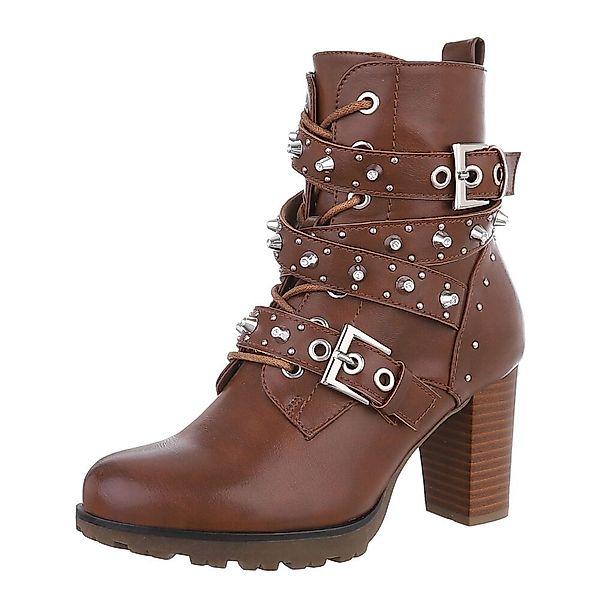 Ital-Design Damen Schnürschuhe Biker Westernstiefelette (87417792) günstig online kaufen
