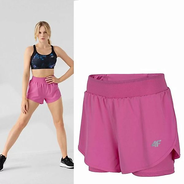 4F Leggings 4F - Damen Trainingsshorts "Shorts in Shorts" - pink günstig online kaufen