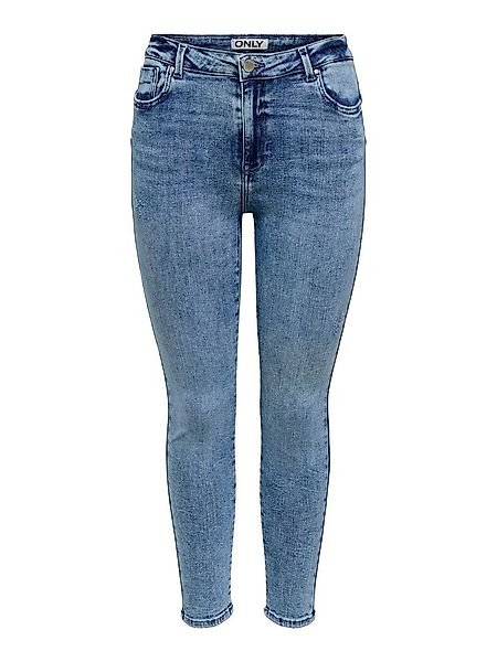 ONLY Skinny-fit-Jeans ONLPOWER MID WASIST PUSH UP AZ mit Destroyed-Details günstig online kaufen