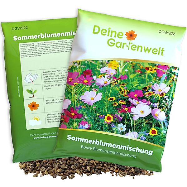 Deine Gartenwelt Sommerblumenwiese Blumenmischung 100 Gramm Samen günstig online kaufen