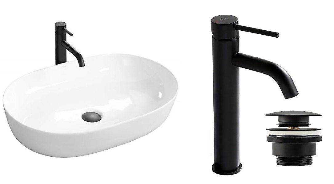 GTM Design Aufsatzwaschbecken Glanz Modern Waschbecken günstig online kaufen