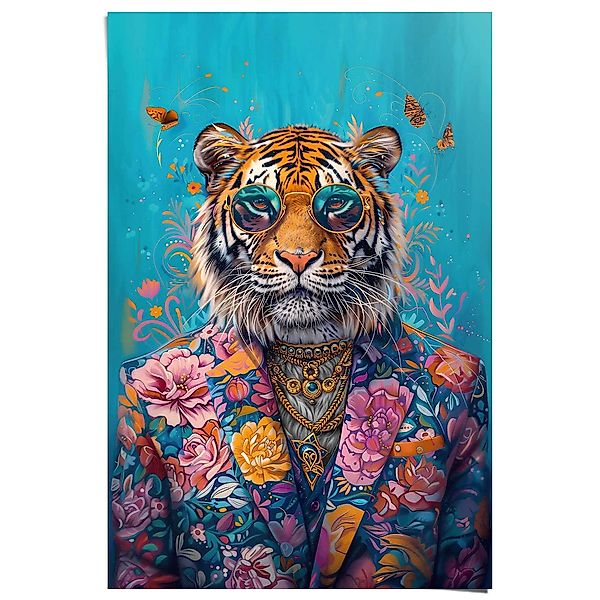 Reinders Poster "Dressed Tiger" günstig online kaufen