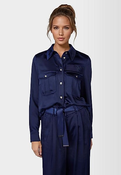 MARC AUREL Hemdbluse mit aufgesetzten Taschen günstig online kaufen