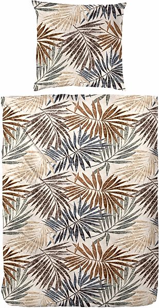 Primera Bettwäsche "Mako-Satin Bettwäsche Palmeral" 2 Stk. mit beruhigenden günstig online kaufen