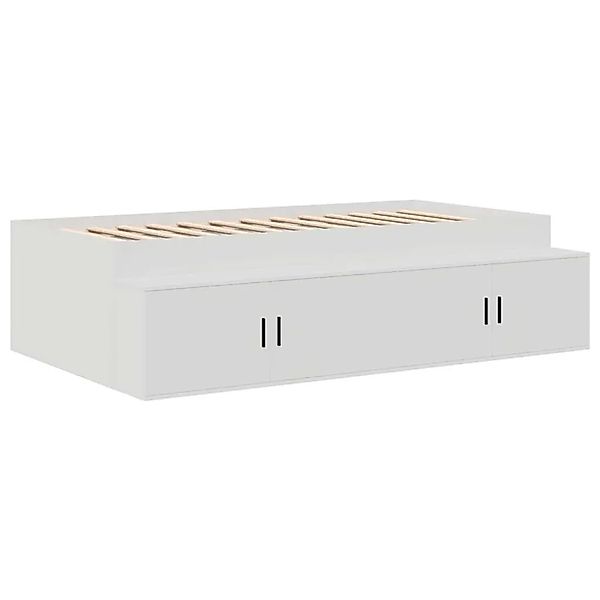 vidaXL Bettrahmen mit Schubladen Weiß 70 x 190 cm Holzwerkstoff 3335213 günstig online kaufen