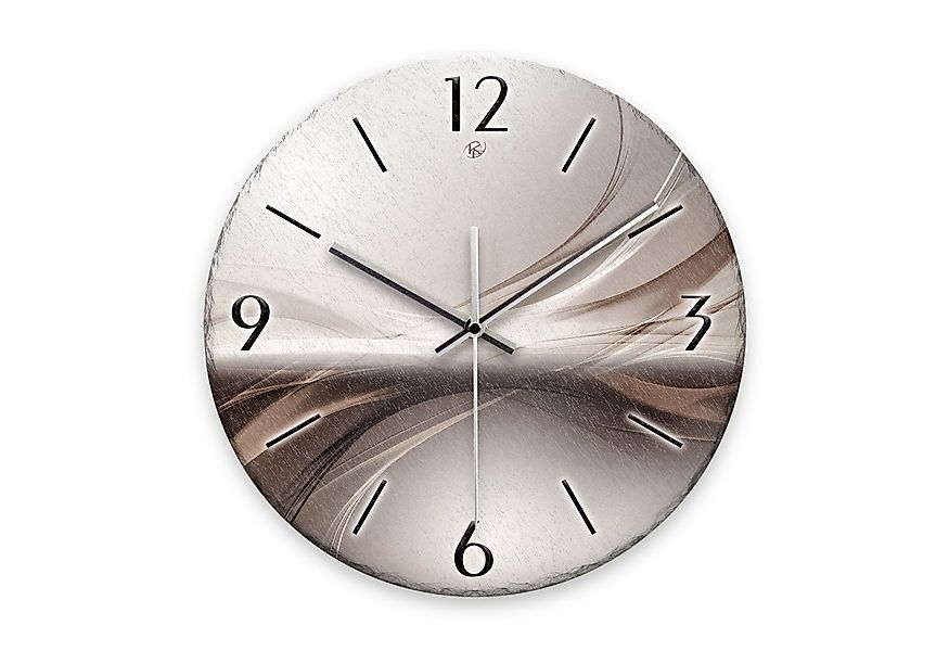 Kreative Feder Wanduhr Wanduhr „Silverline“ aus Stein (Keramik) in Schiefer günstig online kaufen