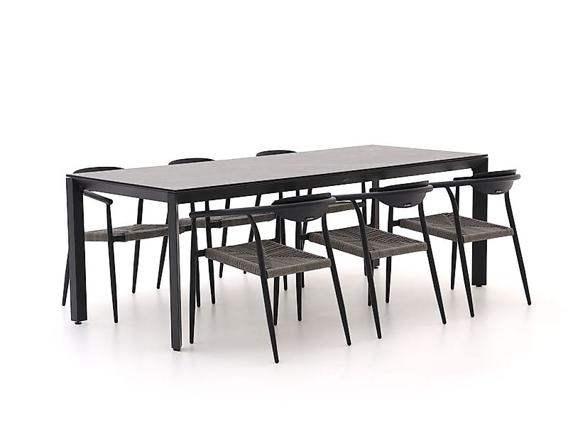 Manifesto Cavone/Sestino 220 cm Gartenmöbel-Set 7-teilig stapelbar günstig online kaufen