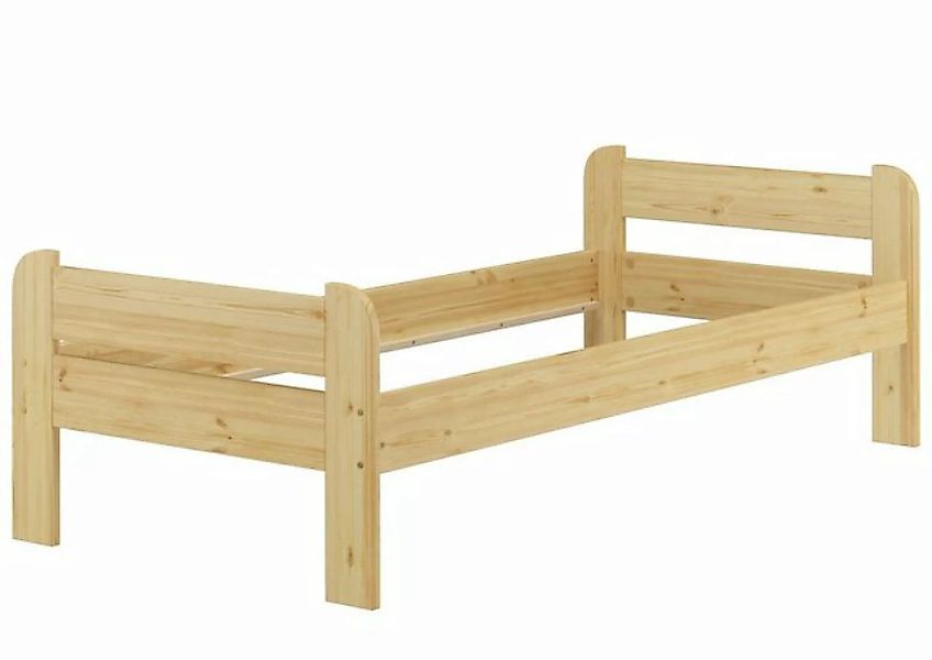 Erst-Holz® Bettgestell Kiefer Massivholz 90x200 mit Kopf- und Fußteil natur günstig online kaufen