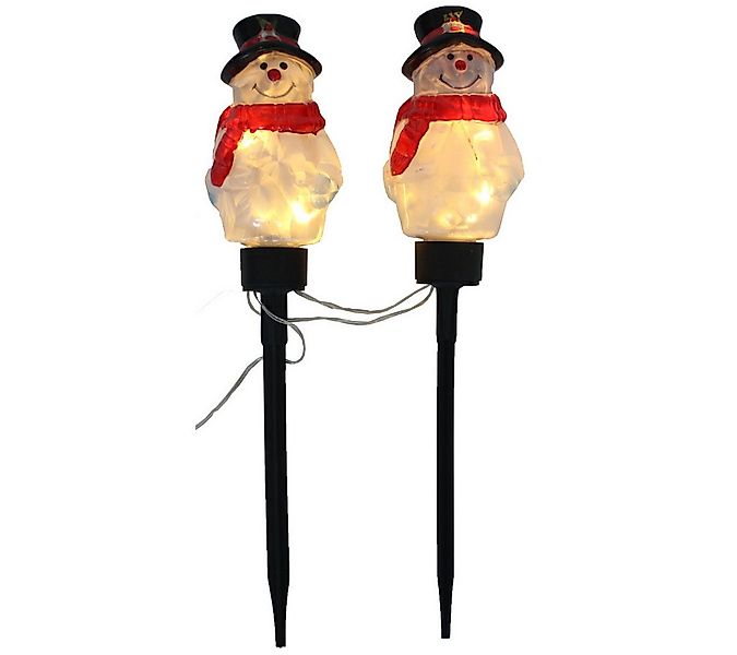 abc HOME Gartenstecker Schneemänner, LED, 2er Set, elektrisch, 43 cm (2-St) günstig online kaufen