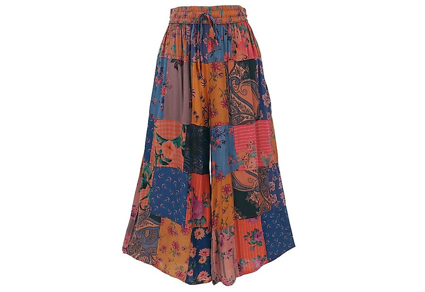 Guru-Shop Relaxhose Patchwork Hose, weite Boho Sommerhose - orange Boho günstig online kaufen