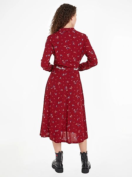 Tommy Jeans Curve Hemdblusenkleid "TJW FLORAL BELT SHIRT DRESS EXT", Große günstig online kaufen