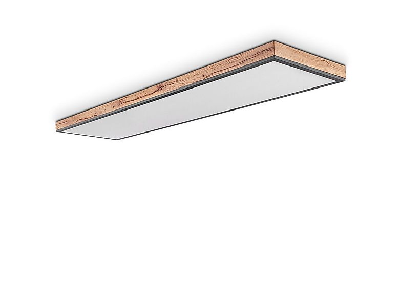 hofstein Deckenleuchte »Vacil« dimmbare Deckenlampe aus Metall, MDF, Schwar günstig online kaufen