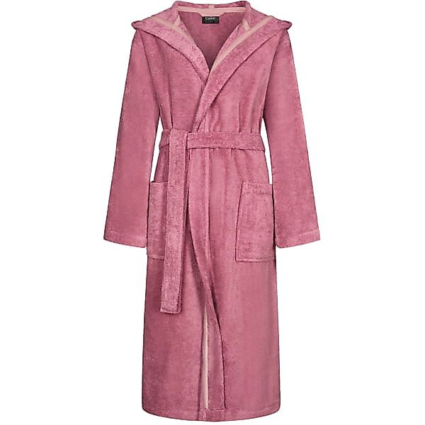 Cawö Home Bademäntel Damen Kapuze Luxury Basics Kapuze 827 - Farbe: blush - günstig online kaufen