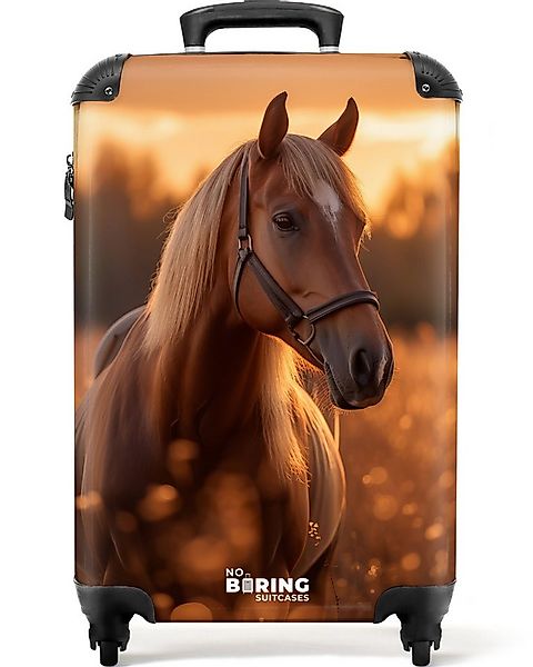 NoBoringSuitcases.com© Hartschalen-Trolley Braunes Pferd auf der Weide 55x3 günstig online kaufen