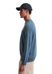 Marc OPolo Rundhalspullover "aus Bio-Baumwoll-Piqué" günstig online kaufen