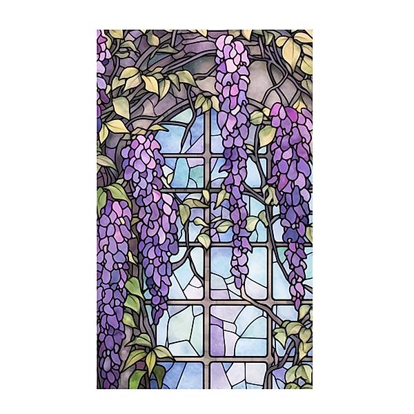 GarveeMore Fenstersticker PVC-Farbglas Glas Fensterfolie Aufkleber günstig online kaufen