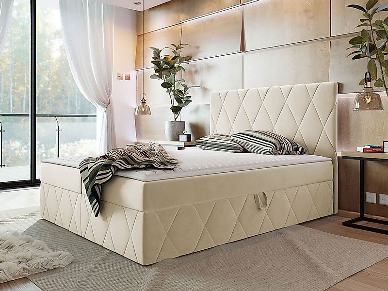 MIRJAN24 Boxspringbett Simoti (mit Hauptmatratze, Topper), günstig online kaufen