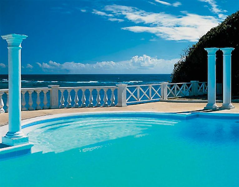 Papermoon Fototapete »Pool View« glatt günstig online kaufen