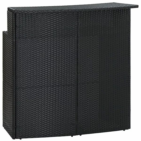 vidaXL Gartentisch Garten-Bartisch Schwarz 120x55x110 cm günstig online kaufen