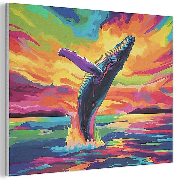 MuchoWow Gemälde Sonnenuntergang - Wal - günstig online kaufen