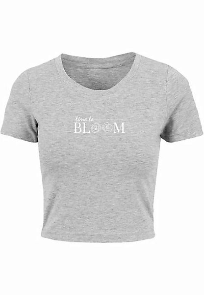 Merchcode T-Shirt Merchcode Damen Ladies Time to bloom - Cropped Tee (1-tlg günstig online kaufen